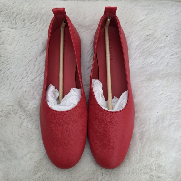 NEW Everlane The Day Glove Classic Red Leather Ballet Flat 8.5 - Picture 5 of 12